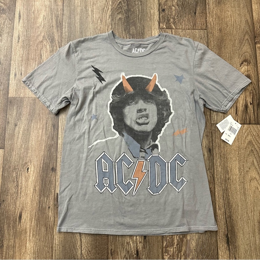 ACDC 100% Cotton T-shirt Men’s Size S Gray